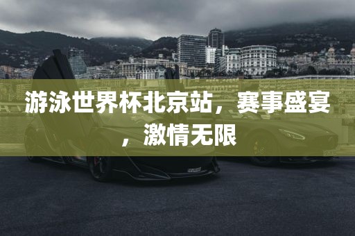 游泳世界杯北京站，赛事盛宴，激情无限洛阳市法福文化传播有限公司