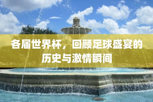 各届世界杯，回顾足球盛宴的历史与激情瞬间洛阳市法福文化传播有限公司