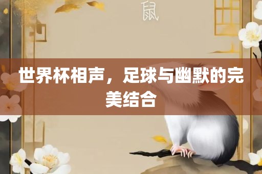 世界杯相声，足球与幽默的完美结合洛阳市法福文化传播有限公司
