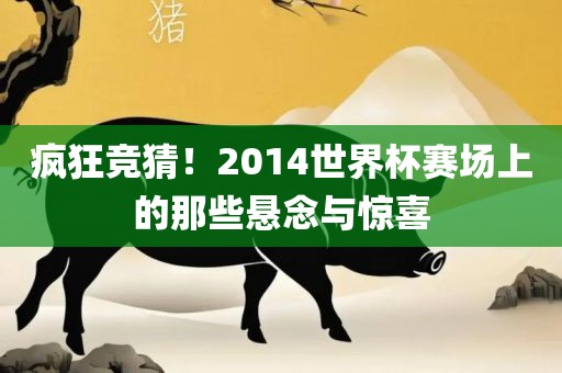 疯狂竞猜！2014世界杯赛场上的那些悬念与惊喜洛阳市法福文化传播有限公司