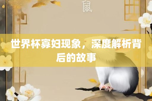 世界杯寡妇现象，深度解析背洛阳市法福文化传播有限公司后的故事