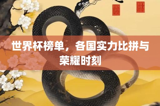 世界杯榜单，各国实力比拼与荣耀时刻洛阳市法福文化传播有限公司