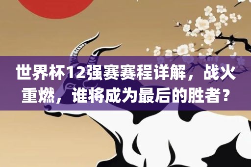 世界杯12强赛赛程详解，战火重燃，谁将成为最后的胜者？
