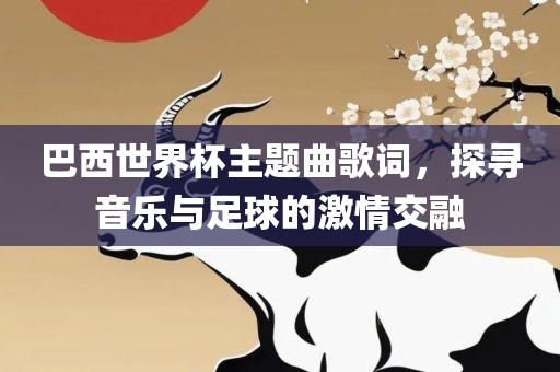 巴西世界杯主题曲歌词，探寻音乐与足球的激情交融