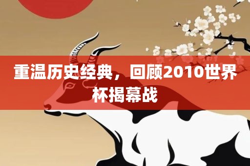 重温历史经典，回顾2010世界杯揭幕战