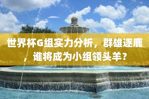 世界杯G组实力分析，群雄逐鹿，谁将成为小组领头羊？洛阳市法福文化传播有限公司