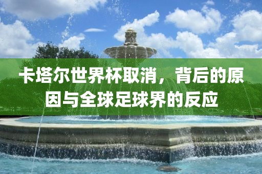 卡塔尔世界杯取消，背后的原因与全球足球界的反应洛阳市法福文化传播有限公司