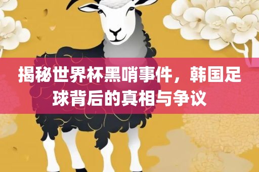 揭秘世界杯黑哨事件，韩国足球背后的真相与争议洛阳市法福文化传播有限公司