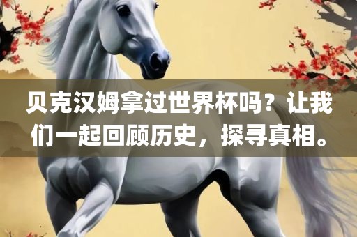 贝克汉姆拿过世界杯吗？让我们一起回顾历史，探寻真相。
