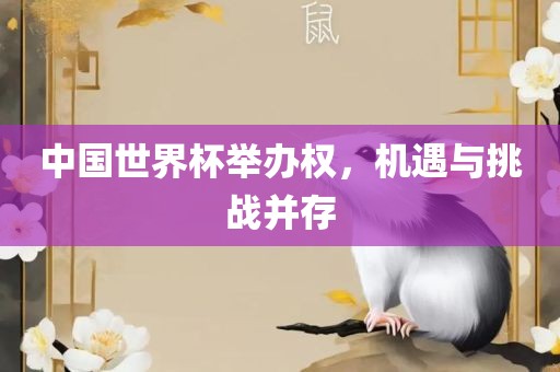 中国世界杯举办权，机遇与挑战并存