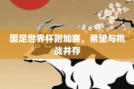 国足世界杯附加赛，希望与挑战并存
