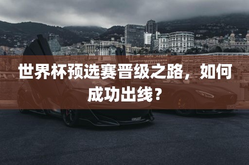 洛阳市法福文化传播有限公司世界杯预选赛晋级之路，如何成功出线？