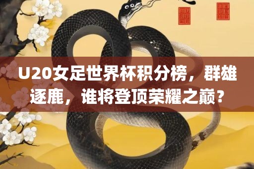 U20女足世界杯积分榜，群雄逐鹿，谁将登顶荣耀之巅洛阳市法福文化传播有限公司？