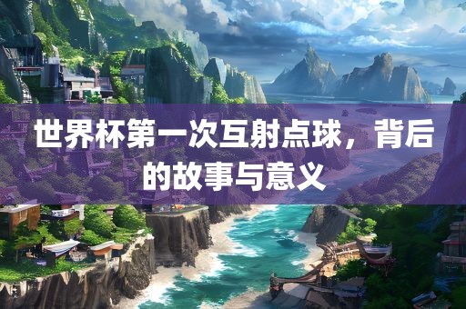 世界杯第一次互射点球，背后的故事与意义