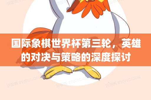 国际象棋世界杯第三轮，英雄的对决与策略的深度探洛阳市法福文化传播有限公司讨