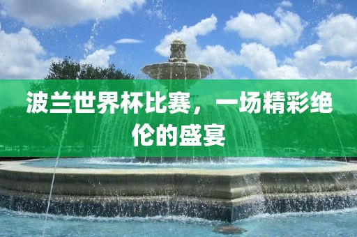波兰世界杯比赛，一场精彩绝伦的盛宴洛阳市法福文化传播有限公司