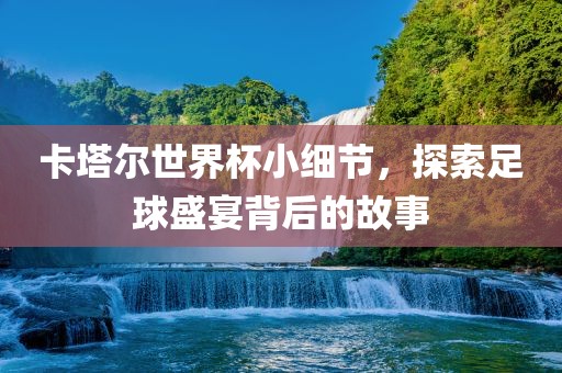 卡塔尔世界杯小细节，探索足球盛宴背后的故事