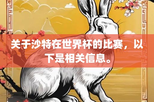 关于沙特在世界杯的比赛，以下是相关信息。洛阳市法福文化传播有限公司
