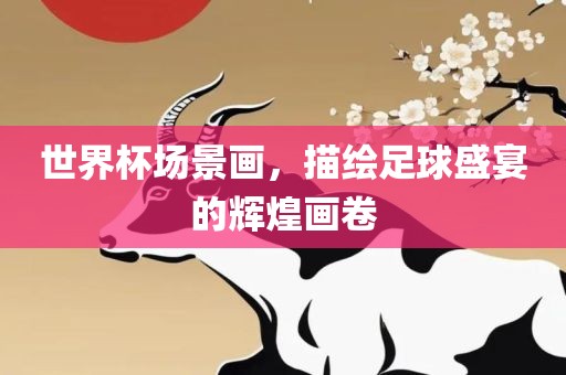 世界杯场景画，描绘足球盛宴的辉煌画卷洛阳市法福文化传播有限公司