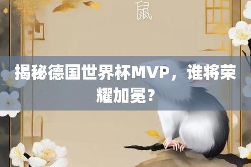 揭秘德国世界杯MVP，谁将荣耀加冕？洛阳市法福文化传播有限公司