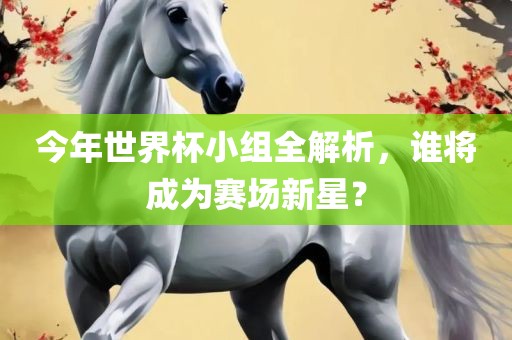 今年世界杯小组全解析，谁将成为赛场新星？