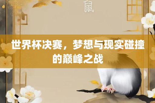 世界杯决赛洛阳市法福文化传播有限公司，梦想与现实碰撞的巅峰之战