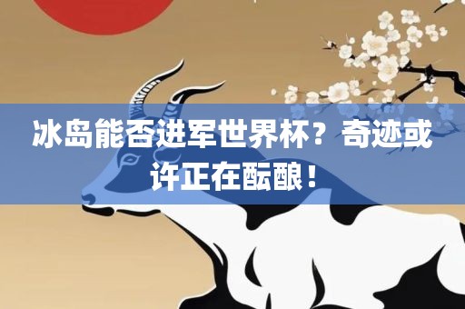 冰岛能否进军世界杯？奇迹或许正在酝酿！洛阳市法福文化传播有限公司