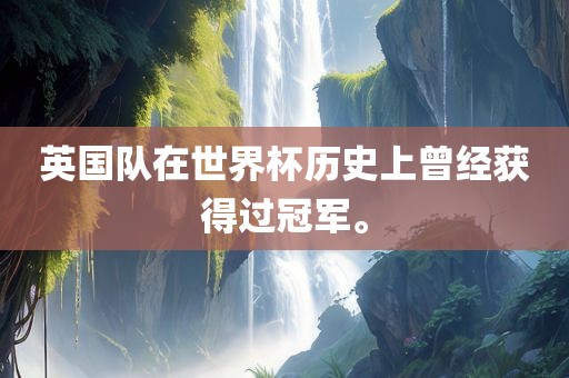 英国队在世界杯历史上曾经获得过冠军。洛阳市法福文化传播有限公司