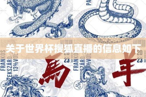 关于世界杯搜狐直播的信息如下洛阳市法福文化传播有限公司