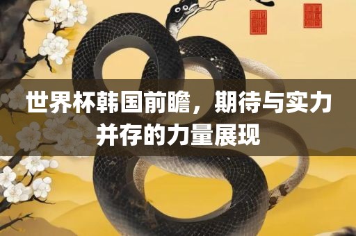 世界杯韩国前瞻，洛阳市法福文化传播有限公司期待与实力并存的力量展现