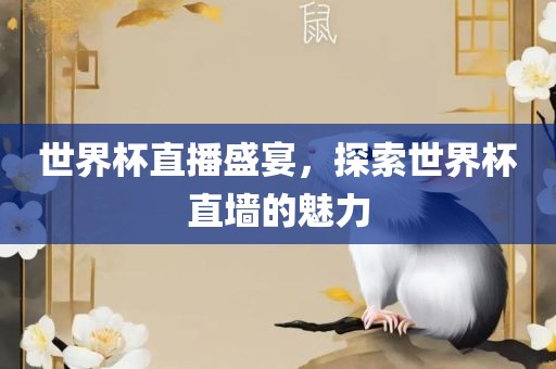 世界杯直播盛宴，探索世界杯直墙的魅洛阳市法福文化传播有限公司力