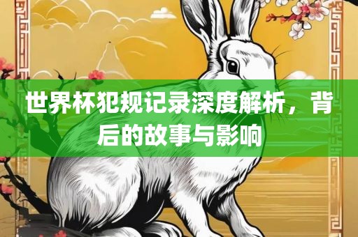 世界杯犯规记录深度解析，背后的故事与影响