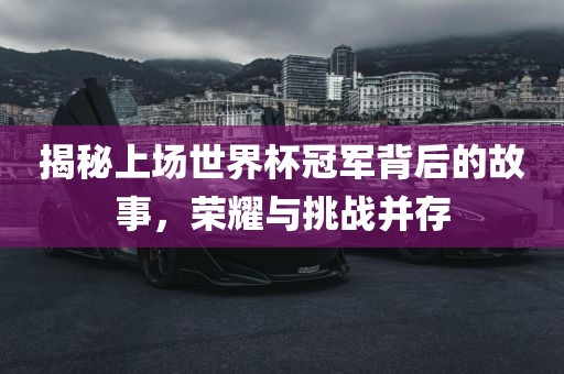 揭秘上场世界杯冠军背后的故事，荣耀与挑战并存